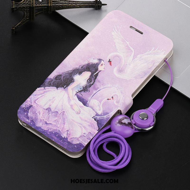 Honor 30 Hoesje Zacht Leren Etui All Inclusive Mode Purper Goedkoop