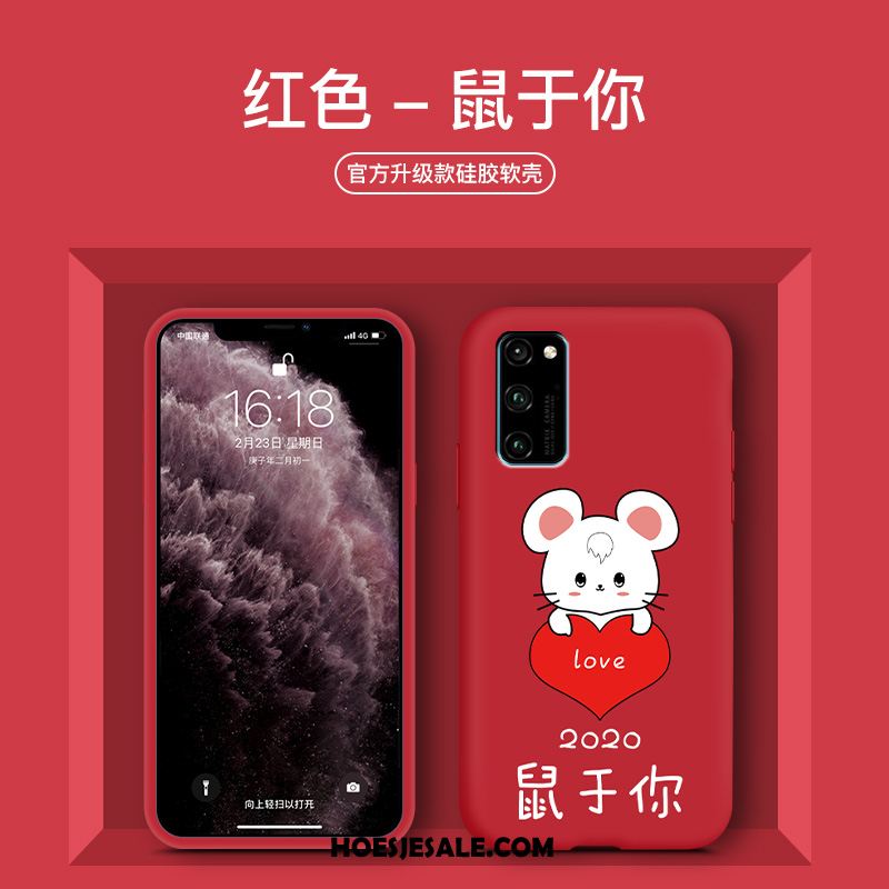 Honor 30 Pro Hoesje Siliconen All Inclusive Lovers Mooie Rood Kopen