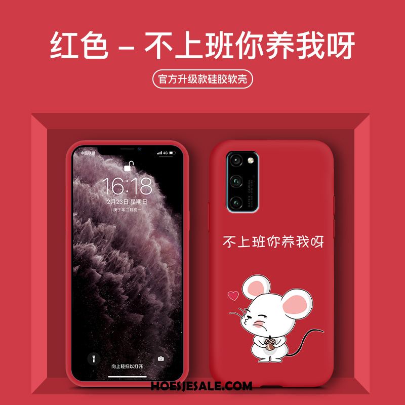 Honor 30 Pro Hoesje Siliconen All Inclusive Lovers Mooie Rood Kopen