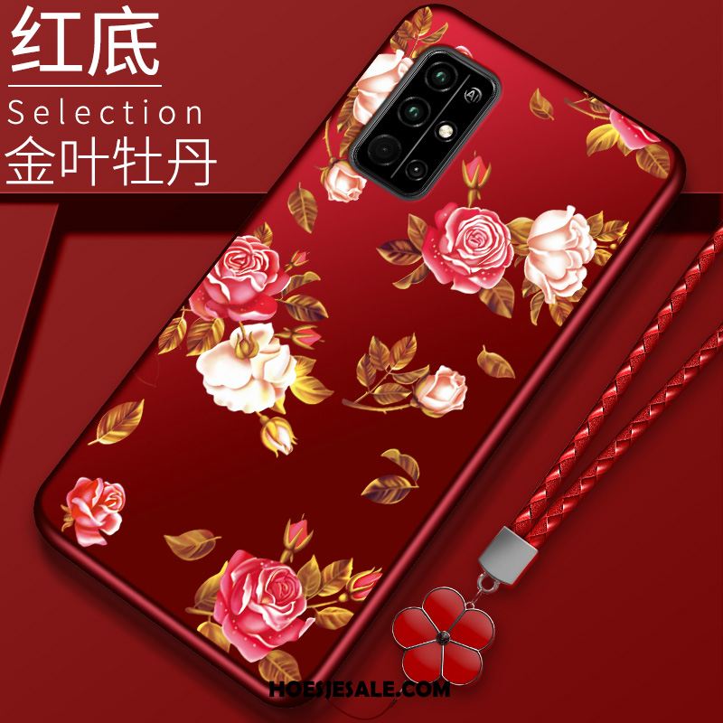 Honor 30s Hoesje Nieuw Bescherming Mobiele Telefoon Siliconen Rood