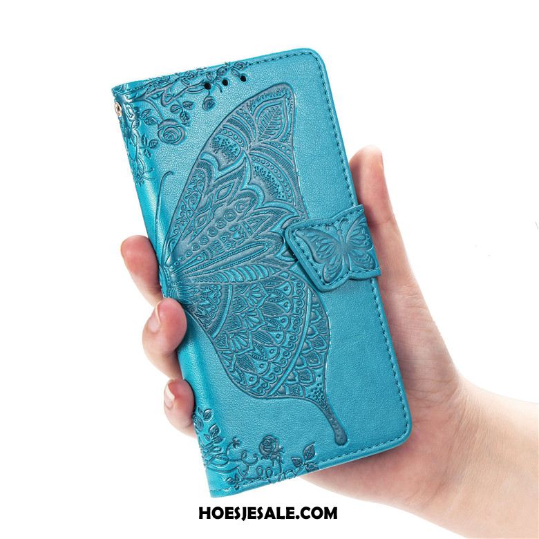 Honor 9x Hoesje Leren Etui Mobiele Telefoon Purper Clamshell Winkel