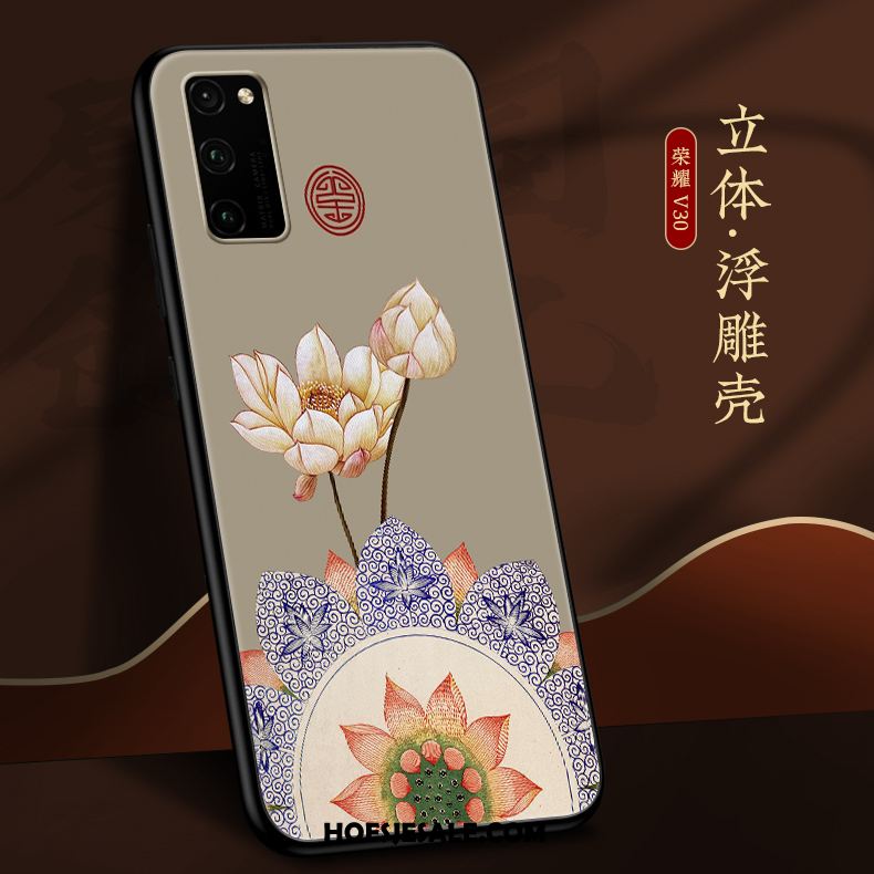 Honor View30 Hoesje Chinese Stijl Mobiele Telefoon Hanger Anti-fall Dun