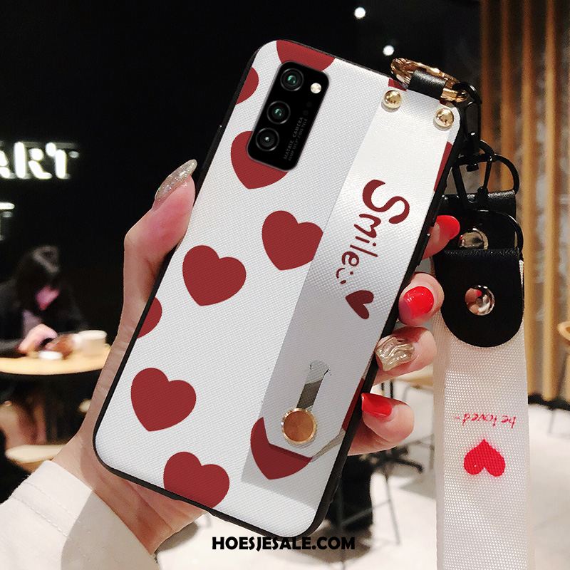 Honor View30 Hoesje Trend Liefde Anti-fall Rood Zacht Goedkoop