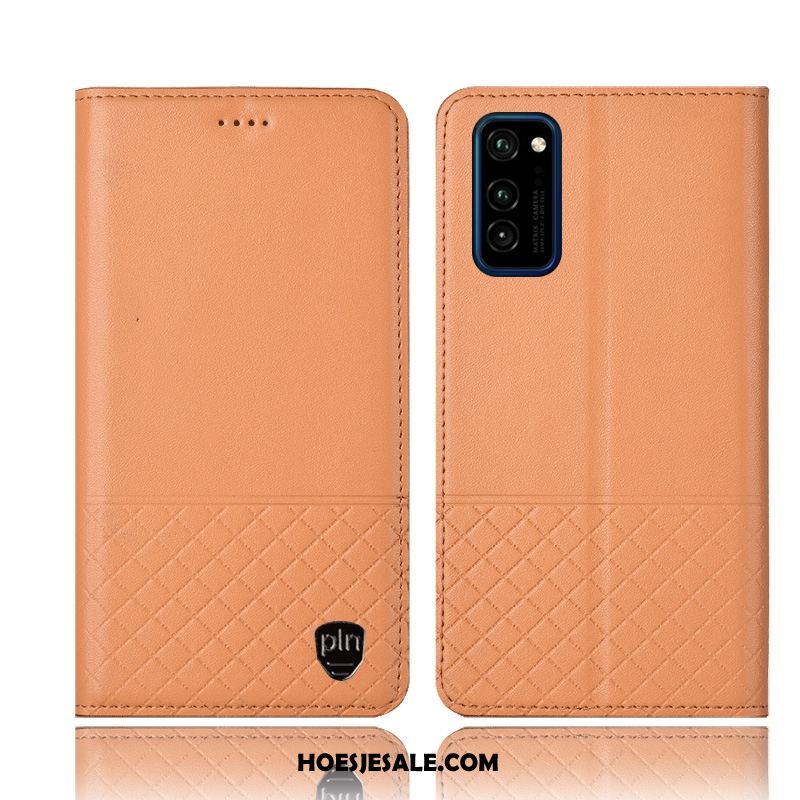 Honor View30 Pro Hoesje Mobiele Telefoon Geel Bescherming All Inclusive Folio Goedkoop