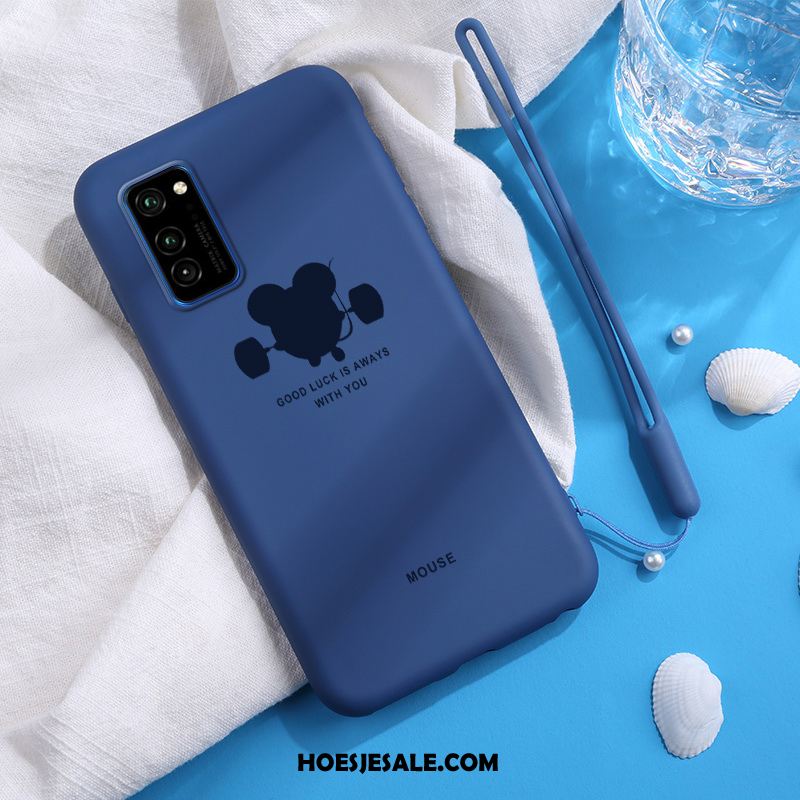 Honor View30 Pro Hoesje Nieuw Hoes Blauw Mooie Anti-fall Korting