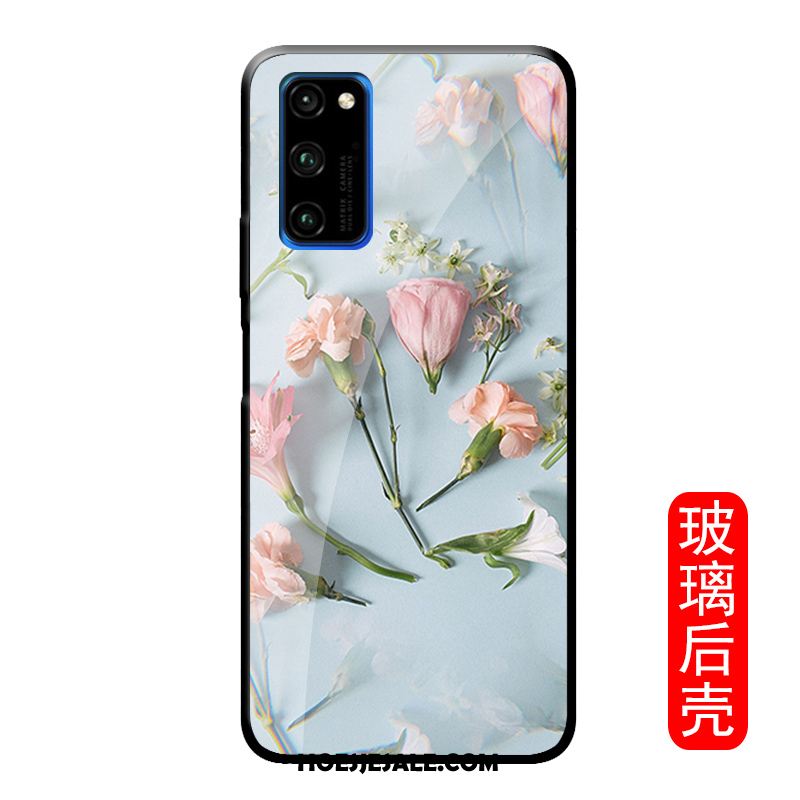 Honor View30 Pro Hoesje Roze Gehard Glas Persoonlijk Eenvoudige Hoes Sale