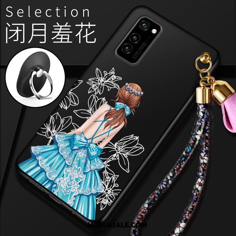 Honor View30 Pro Hoesje Siliconen Anti-fall Hoes All Inclusive Scheppend Online