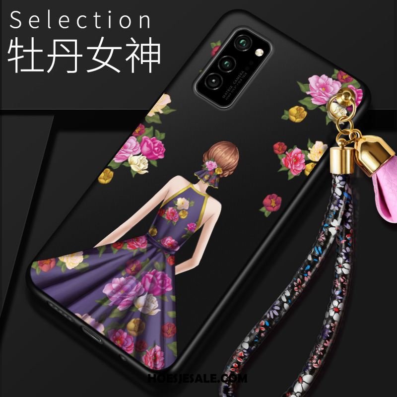 Honor View30 Pro Hoesje Siliconen Anti-fall Hoes All Inclusive Scheppend Online