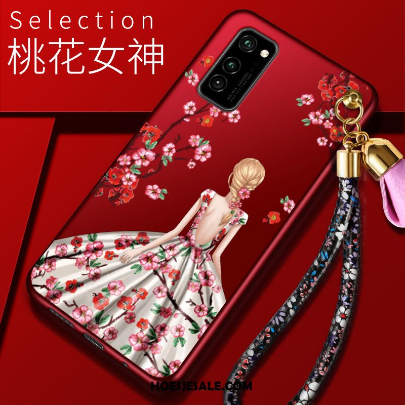 Honor View30 Pro Hoesje Siliconen Anti-fall Hoes All Inclusive Scheppend Online