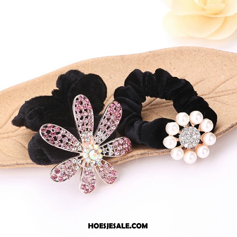 Hoofdtooi Bloemen Dames Accessoires Hoofdtooi Kristal Flanel Elastische Band Online