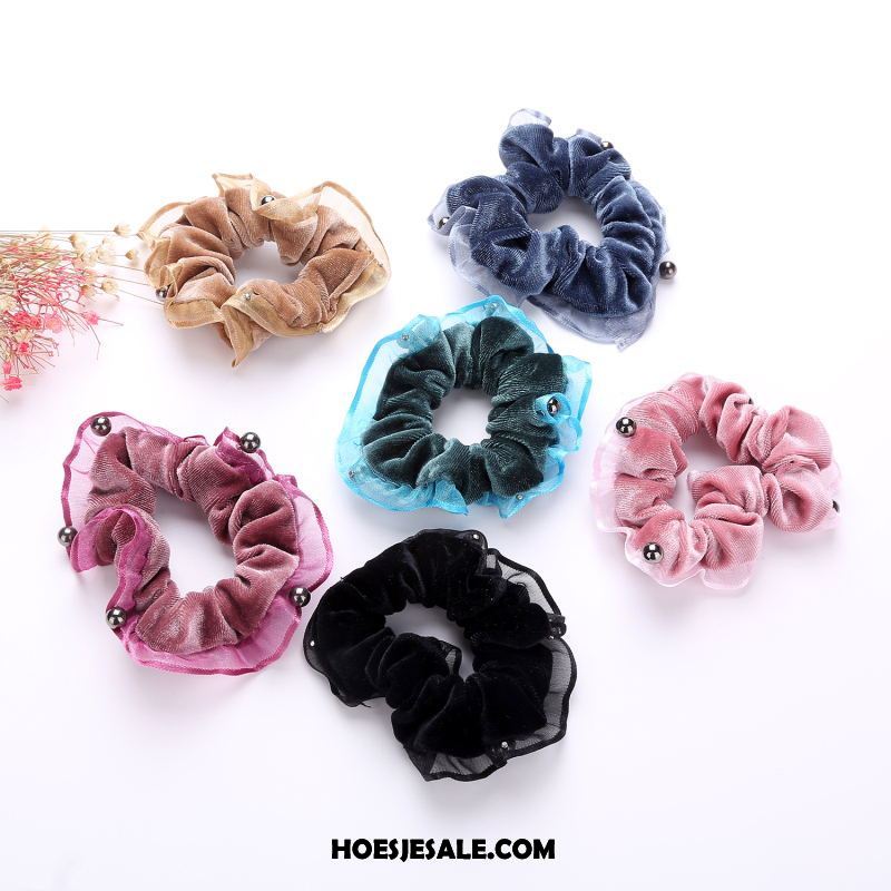 Hoofdtooi Bloemen Dames Accessoires Hoofdtooi Kristal Flanel Elastische Band Online