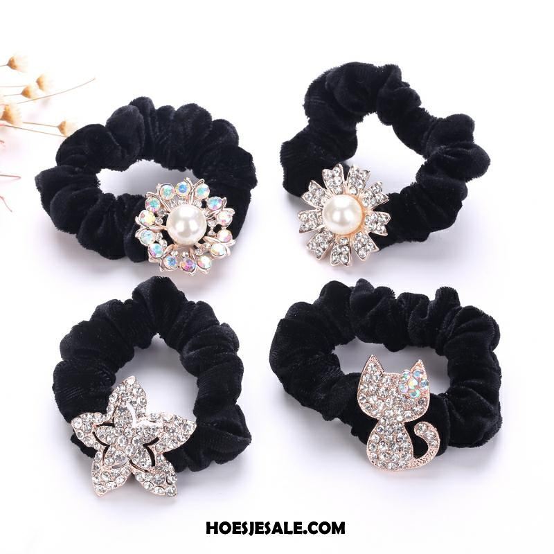 Hoofdtooi Bloemen Dames Accessoires Hoofdtooi Kristal Flanel Elastische Band Online