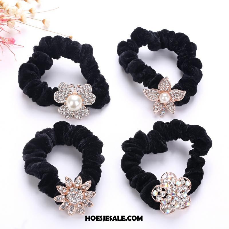 Hoofdtooi Bloemen Dames Accessoires Hoofdtooi Kristal Flanel Elastische Band Online