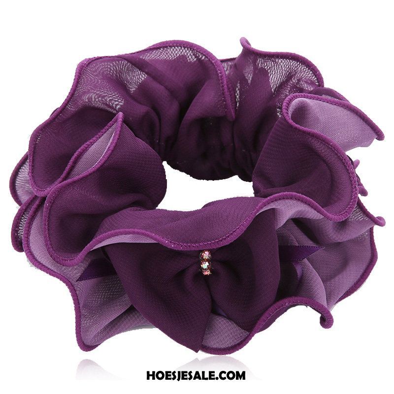 Hoofdtooi Bloemen Dames Doek Bloemen Purper Haaraccessoires Hoofdtooi Goedkoop