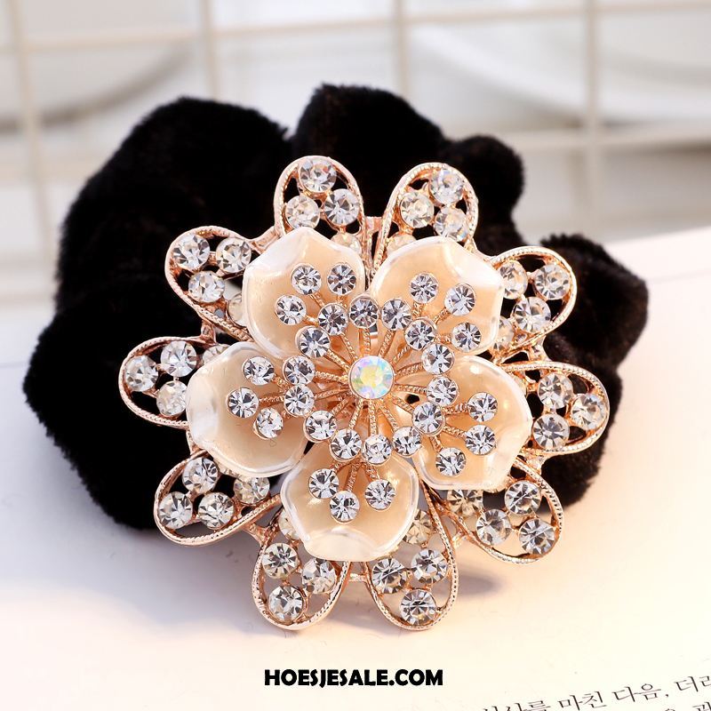 Hoofdtooi Bloemen Dames Elastiek Kristal Haaraccessoires Strass Bloemen