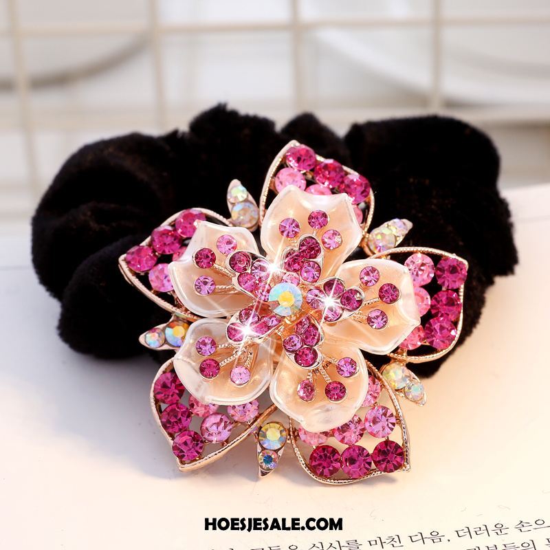 Hoofdtooi Bloemen Dames Elastiek Kristal Haaraccessoires Strass Bloemen