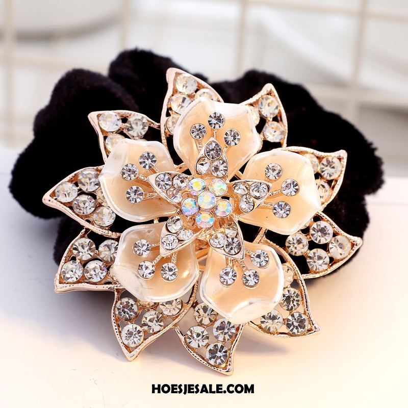 Hoofdtooi Bloemen Dames Elastiek Kristal Haaraccessoires Strass Bloemen