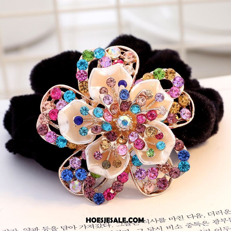 Hoofdtooi Bloemen Dames Elastiek Kristal Haaraccessoires Strass Bloemen