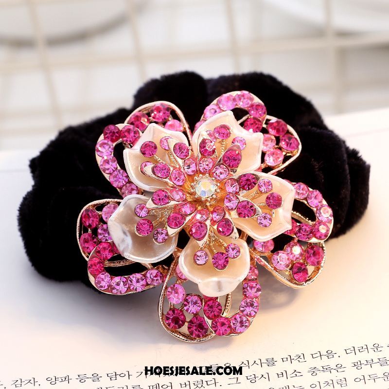 Hoofdtooi Bloemen Dames Elastiek Kristal Haaraccessoires Strass Bloemen