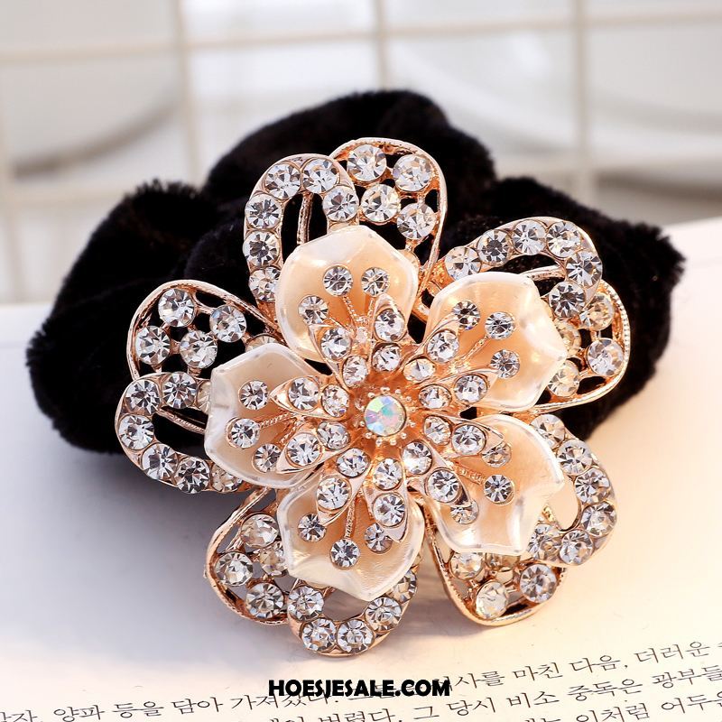 Hoofdtooi Bloemen Dames Elastiek Kristal Haaraccessoires Strass Bloemen