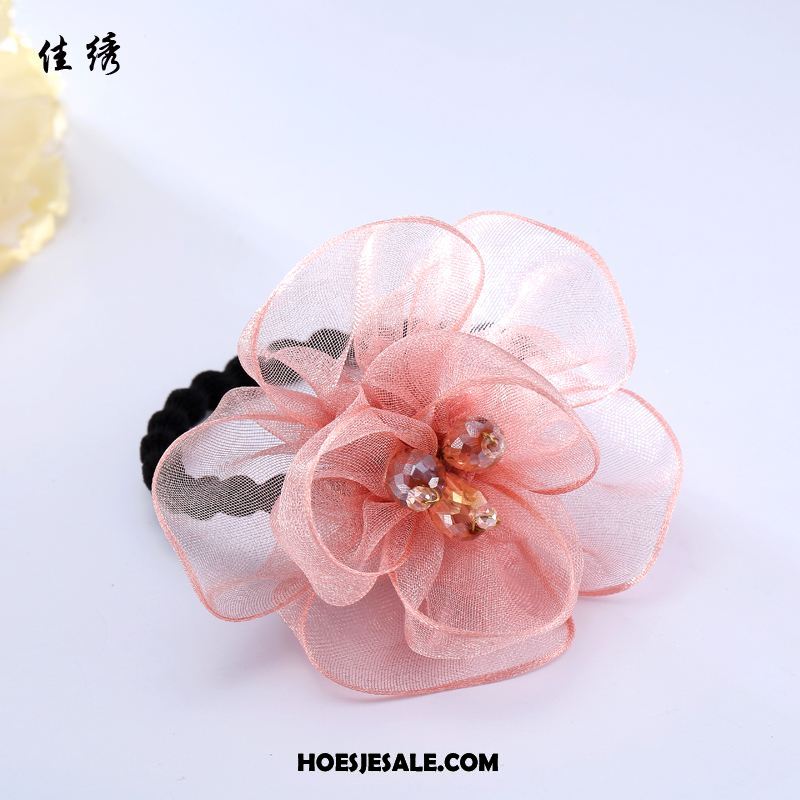 Hoofdtooi Bloemen Dames Elastische Band Accessoires Haaraccessoires Haarring Bloemen Sale