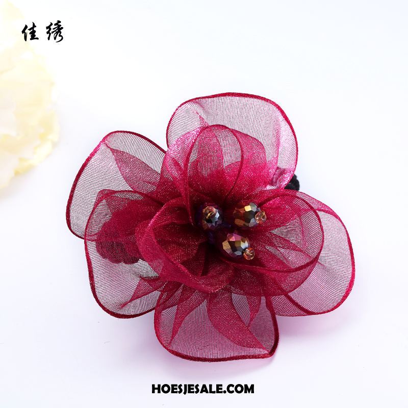 Hoofdtooi Bloemen Dames Elastische Band Accessoires Haaraccessoires Haarring Bloemen Sale