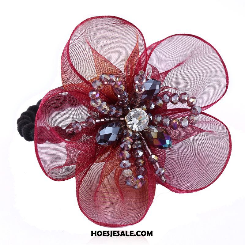 Hoofdtooi Bloemen Dames Elastische Band Accessoires Haaraccessoires Haarring Bloemen Sale