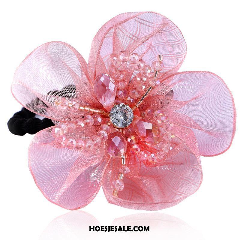 Hoofdtooi Bloemen Dames Elastische Band Accessoires Haaraccessoires Haarring Bloemen Sale