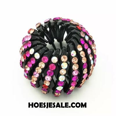 Hoofdtooi Bloemen Dames Haarclip Strass Hoofdtooi Haarschijf Paardenstaart Sale