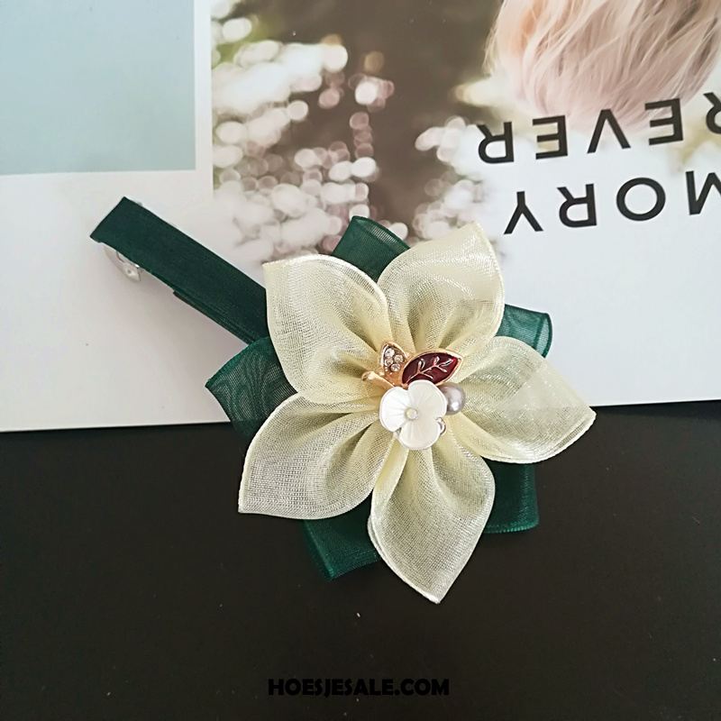 Hoofdtooi Bloemen Dames Haarspeld Accessoires Groen Hoofdtooi Volwassen Goedkoop