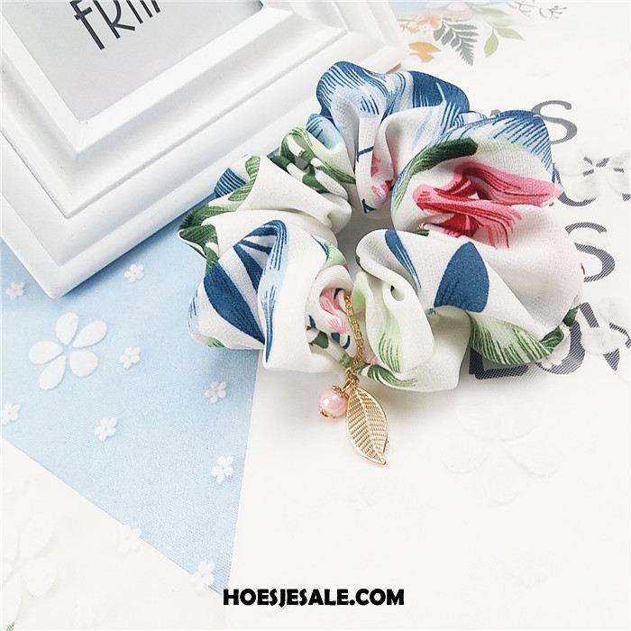 Hoofdtooi Bloemen Dames Parel Bloemen Doek Boom Blad Haaraccessoires Korting