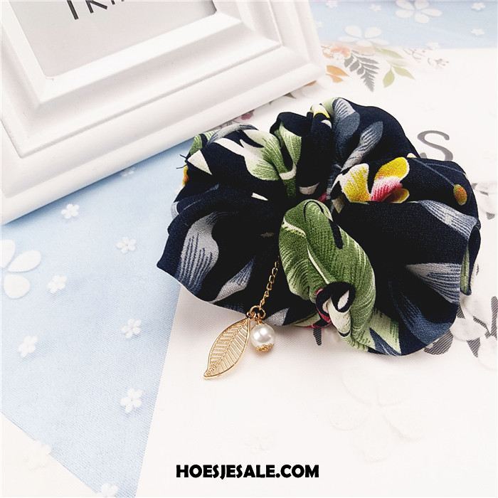 Hoofdtooi Bloemen Dames Parel Bloemen Doek Boom Blad Haaraccessoires Korting