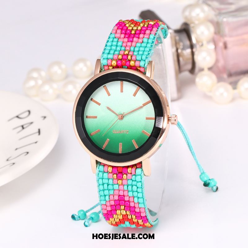 Horloges Dames Casual Persoonlijkheid Trend Quartz Horloge Met De Hand Goedkoop