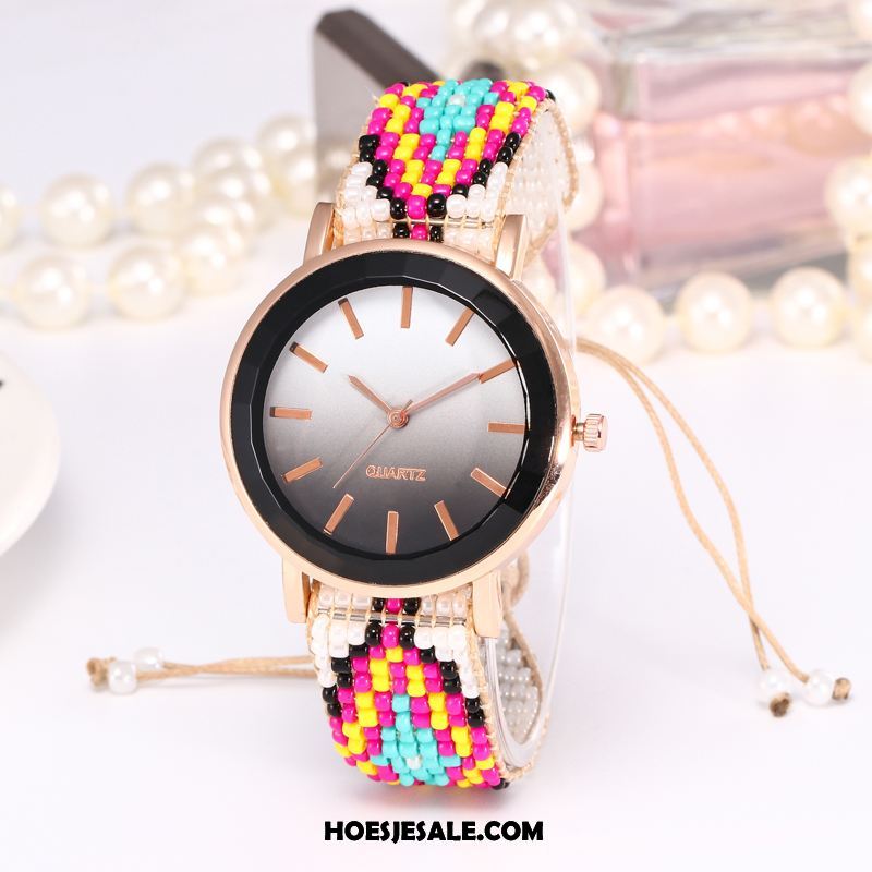 Horloges Dames Casual Persoonlijkheid Trend Quartz Horloge Met De Hand Goedkoop