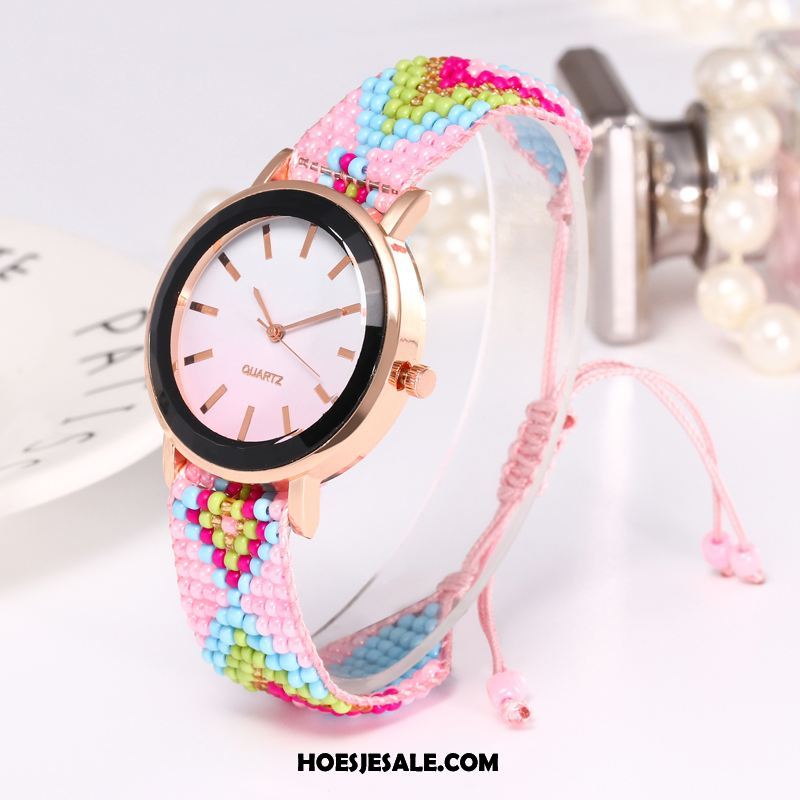 Horloges Dames Casual Persoonlijkheid Trend Quartz Horloge Met De Hand Goedkoop