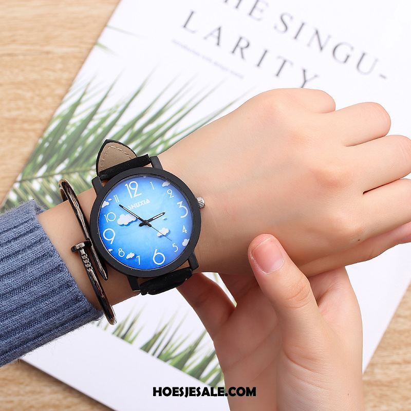 Horloges Dames Eenvoudig Groot Student Dun Lovers Sale