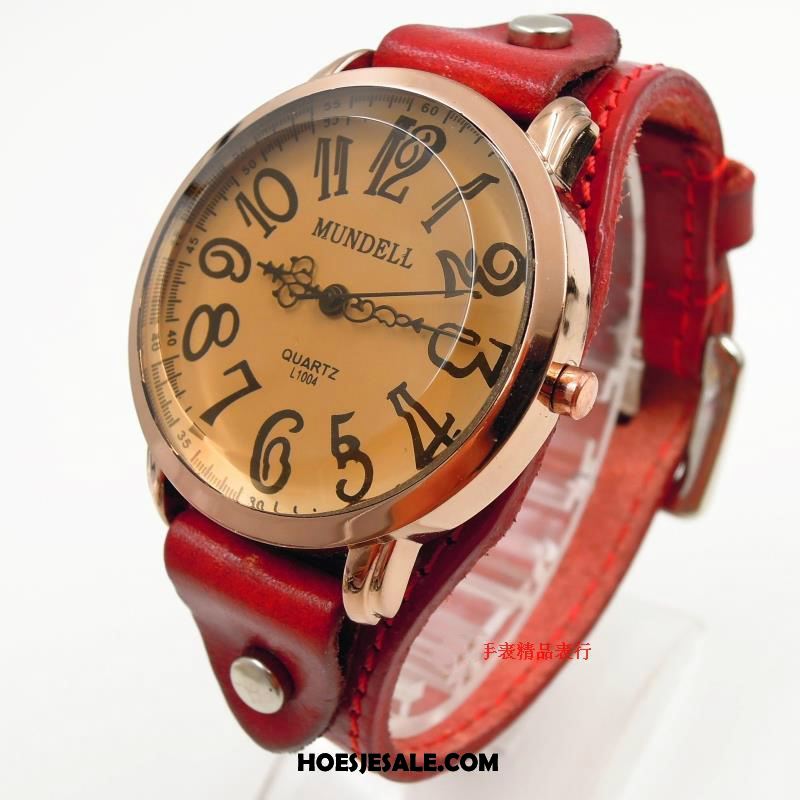 Horloges Dames Horloge Lang Echt Leer Vrouwen Riem Kopen