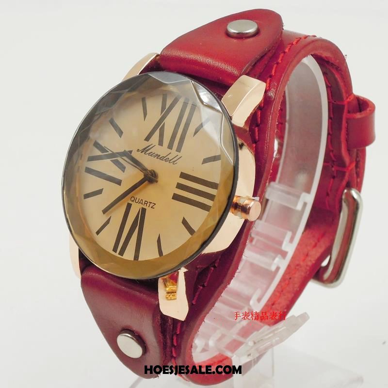 Horloges Dames Horloge Lang Echt Leer Vrouwen Riem Kopen