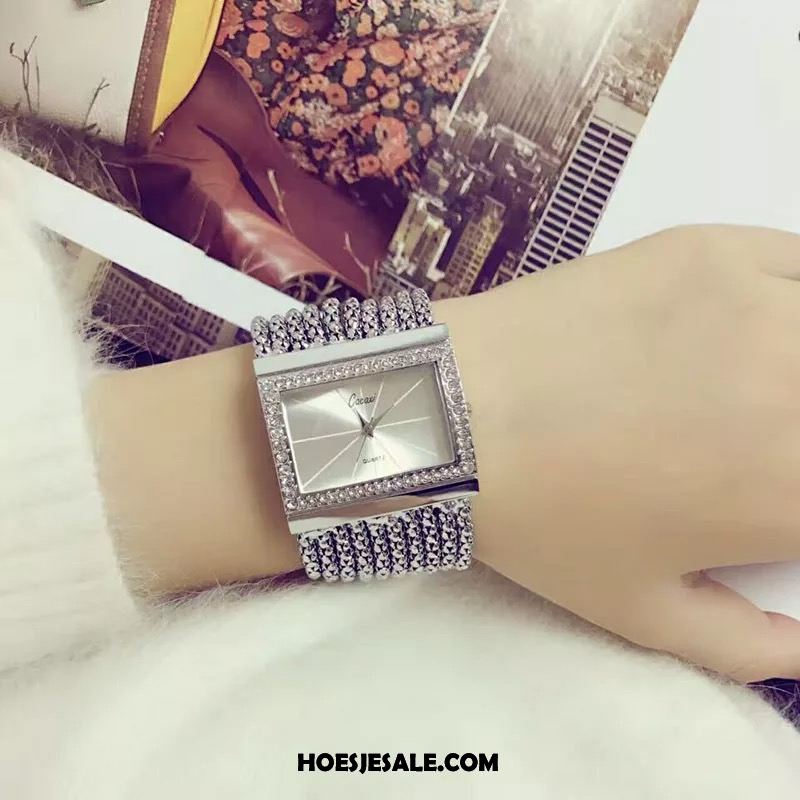 Horloges Dames Horloge Strass Armbanden Quartz Horloge Trend Goedkoop