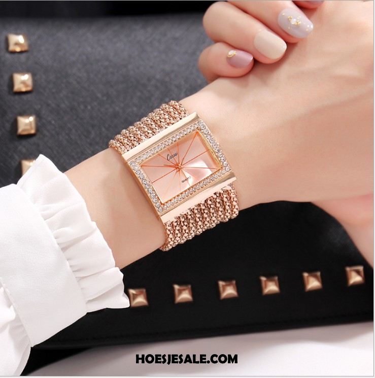 Horloges Dames Horloge Strass Armbanden Quartz Horloge Trend Goedkoop