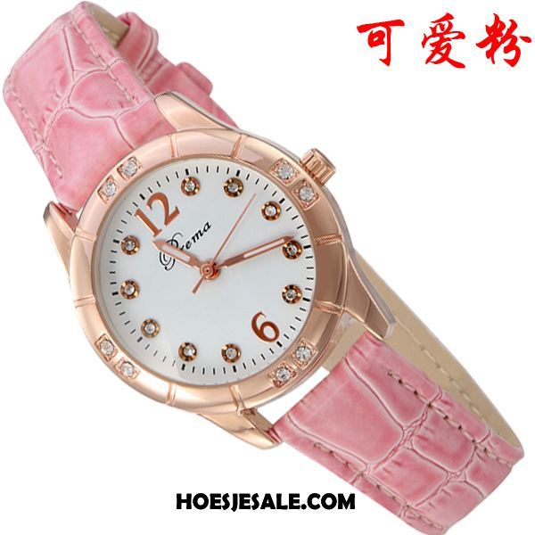 Horloges Dames Merken Vrouwen Student Roze Mode Online