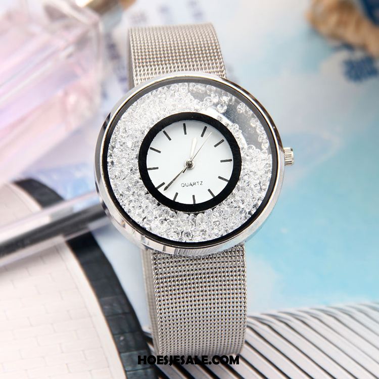 Horloges Dames Quartz Horloge Nieuw Strass Armbanden Alle Wedstrijden Korting