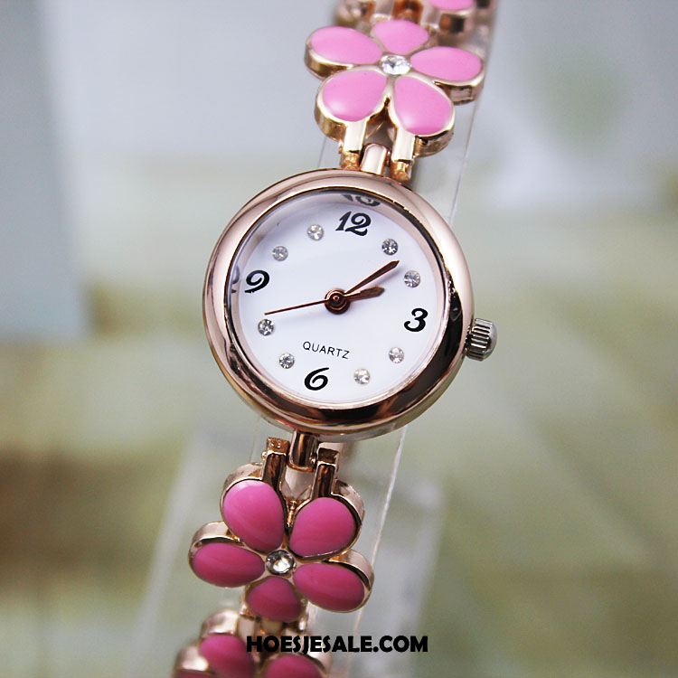 Horloges Dames Roze Lovers Horloge Student Quartz Horloge Goedkoop