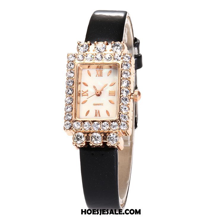 Horloges Dames Ster Vers Strass Vierkante Mode Goedkoop