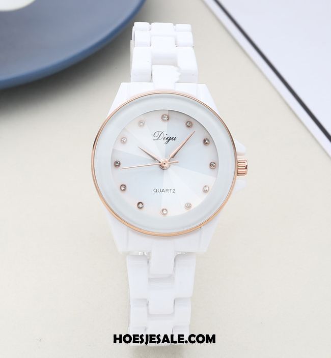 Horloges Dames Strass Merken Waterdicht Keramiek Eenvoudig Goedkoop