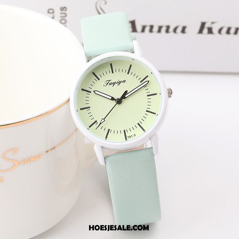 Horloges Dames Student Eenvoudig Strass Schattig Mini Winkel