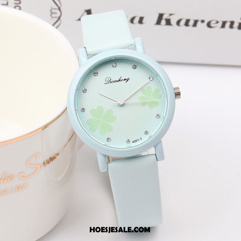 Horloges Dames Student Eenvoudig Strass Schattig Mini Winkel