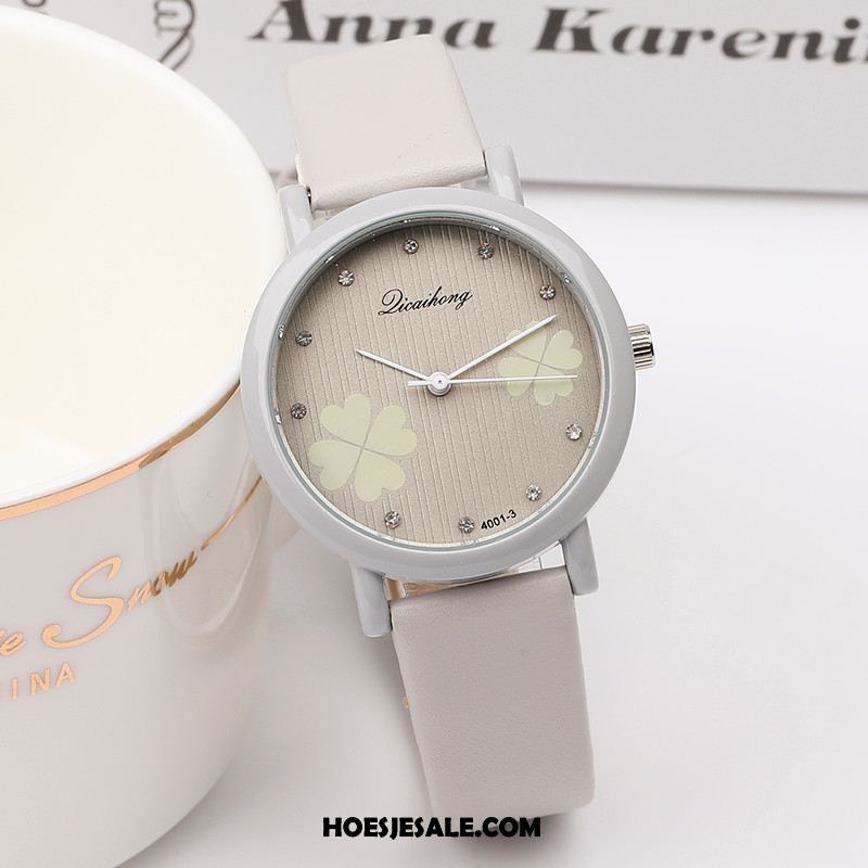 Horloges Dames Student Eenvoudig Strass Schattig Mini Winkel