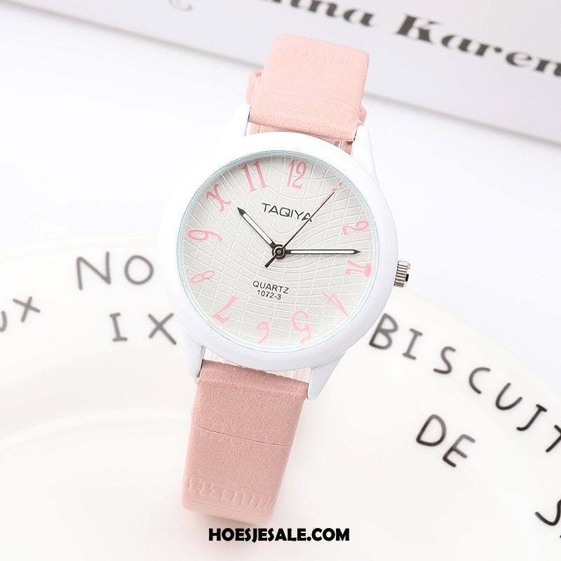 Horloges Dames Student Eenvoudig Strass Schattig Mini Winkel