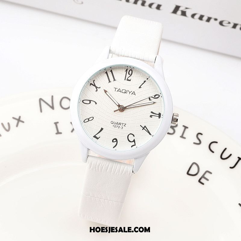 Horloges Dames Student Eenvoudig Strass Schattig Mini Winkel